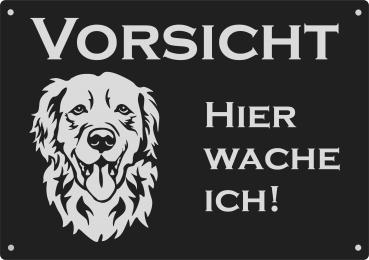 Golden Retriever | Aluminium Warnschild
